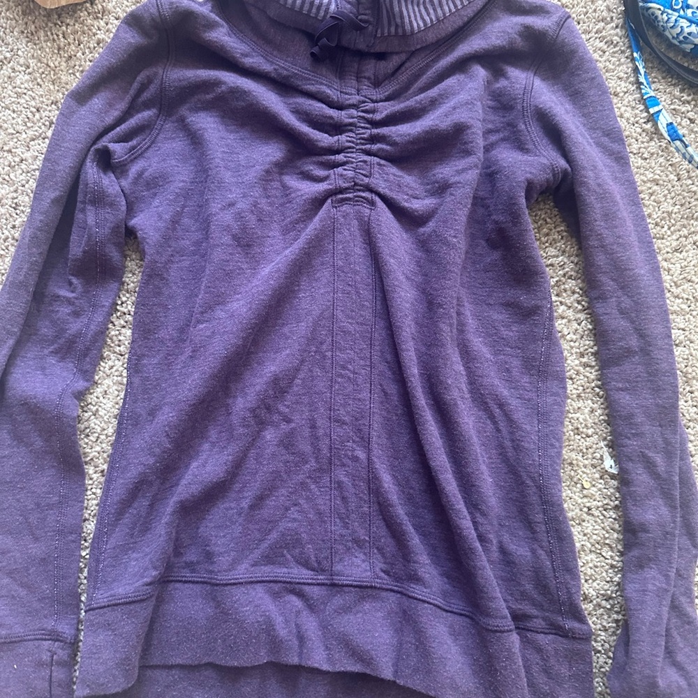 Lululemon Athletica Dark Purple Long Sleeve Top